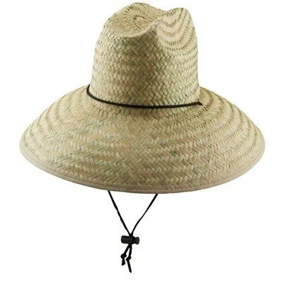 Panama Jack Lifeguard Sun Hat - Palm Fiber Straw, 5