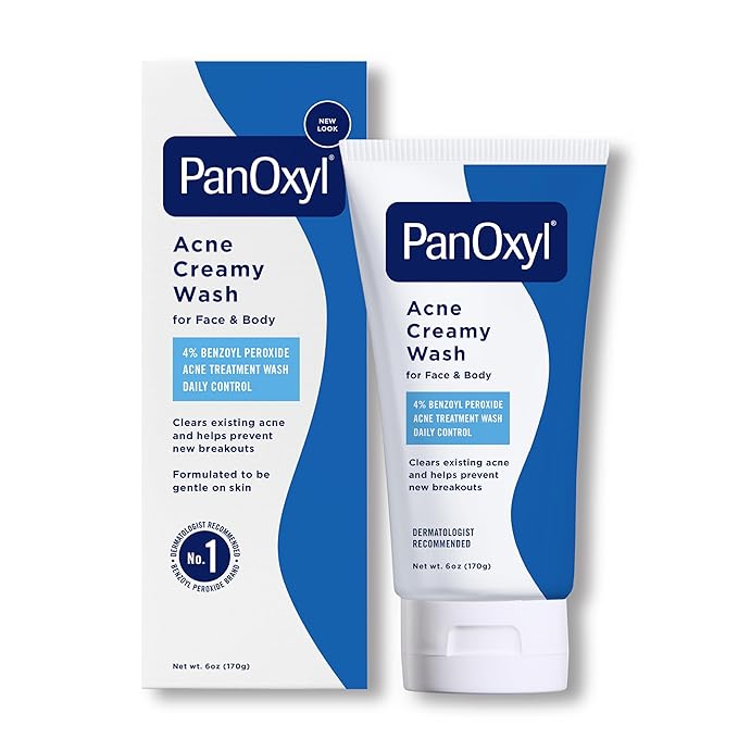 PanOxyl Antimicrobial Acne Foaming Wash, 4% Benzoyl Peroxide, 6 Ounce