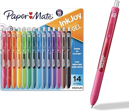 Paper Mate Gel Pens, InkJoy Pens, Medium Point, Assorted, 14 Count