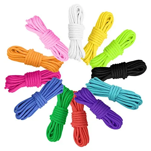 Paracord Cord 550 Multifunction Paracord Ropes 12 Colors 10 Feet,Tent Rope Parachute Cord Outdoor Survival Rope Making lanyards,Keychain,Carabiner,Dog Collar,Survival Camping Climbing (Pink Series)
