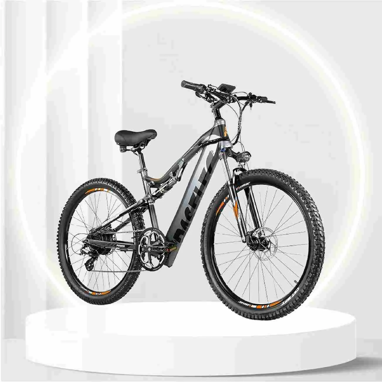 PASELEC Electric Bikes for Adult, Electric Mountain Bike, E-Bike Moped with 48V 13ah Lithium Battery,500W Professional E-MTB (Gray)