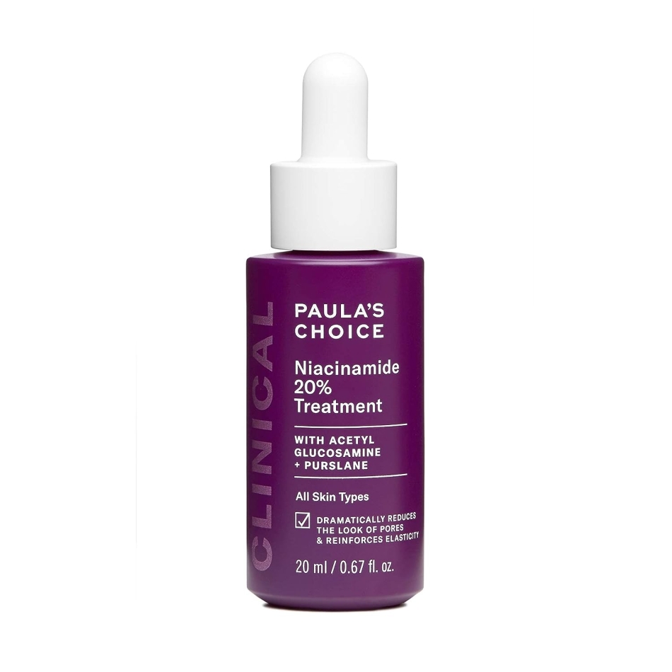 Paulas Choice CLINICAL 20% Niacinamide Vitamin B3 Concentrated Serum, Anti-Aging Treatment for Discoloration and Minimizing Large Pores, Fragrance-Free & Paraben-Free, 0.67 Ounce Dropper Bottle