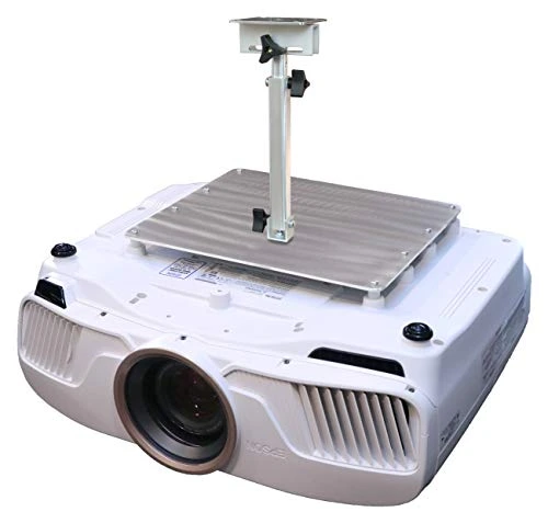 PCMD, LLC. Projector Ceiling Mount Compatible with Epson Home Cinema 5050UB 5050UBe Pro Cinema 6050UB with Lateral Shift Coupling (Telescoping 13-20-Inch Extension)