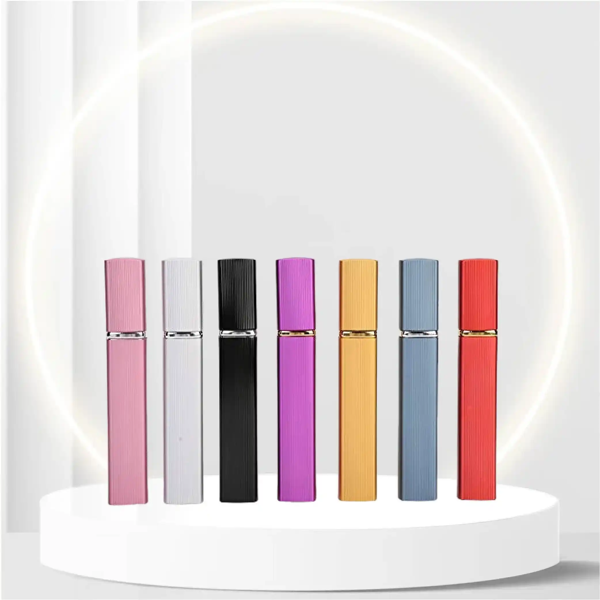 Perfume Bottles, 7pcs Portable & Refillable Perfume Atomizers with 7 Color, Suitable for Home or Travel, 12ml