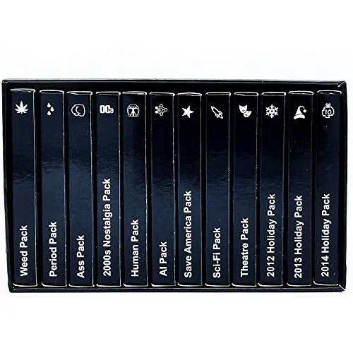 Period Ass 2000s Nostalgia Human AI Sci-Fi Theatre Save America Holiday 2012-2014 Cards Game 12 Expansion Packs Set Bundle