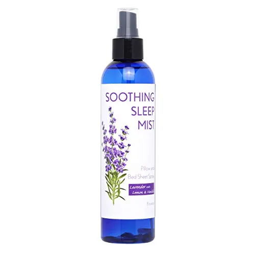 Pillow Spray and Linen Spray. Sleep Mist For Night Time Insomnia and Restful Sleep. Lavender Scented Options in 8 Ounce Bottles. 2 Lavender Pillow Sachets Included.