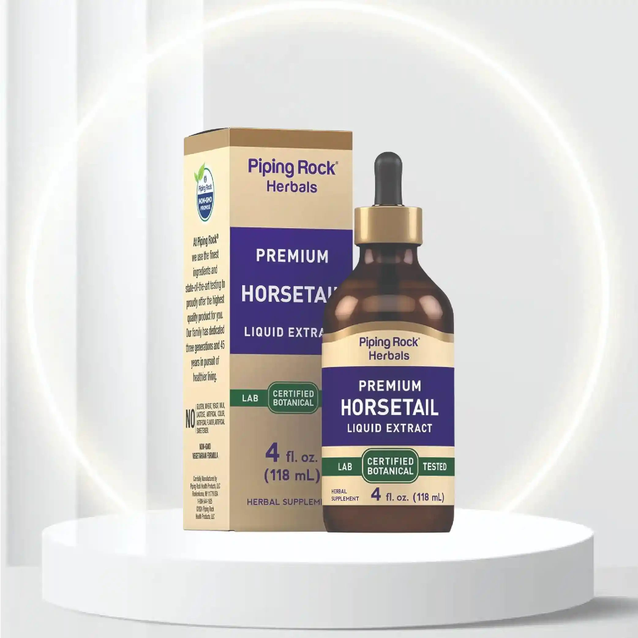 Piping Rock Horsetail Herb Liquid Extract | 4 Fl Oz | Non-GMO, Gluten Free Supplement