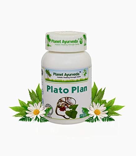 Planet Ayurveda Plato Plan, Each Bottle Contains 60 Capsules