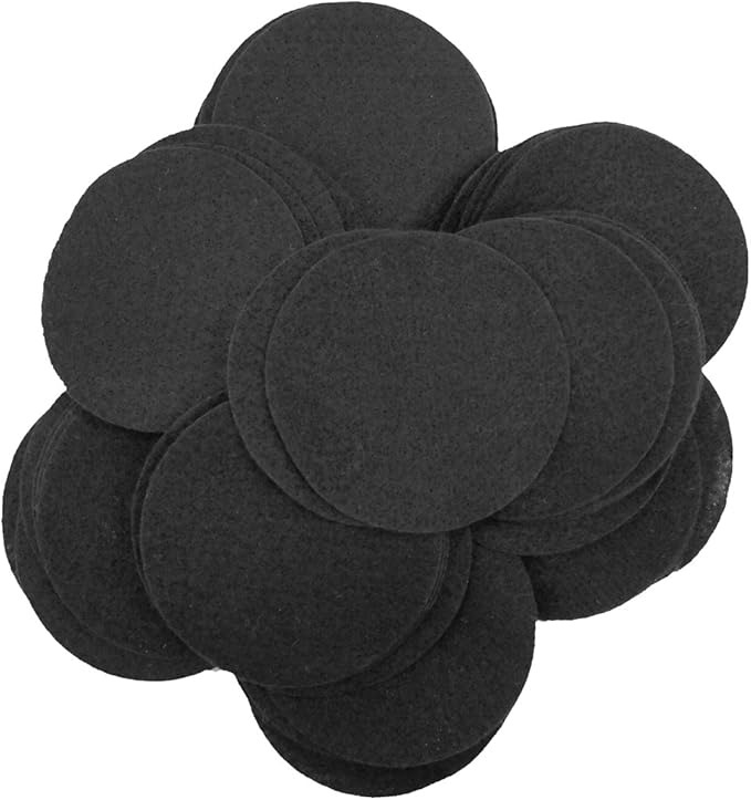 Playfully Ever After Black Craft Felt Circles (3 Inch - 30pc)