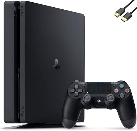 Playstation 4 1TB Slim PS4 Gaming Console, Wi-Fi 5, Bluetooth 4.0 with U Deal HDMI