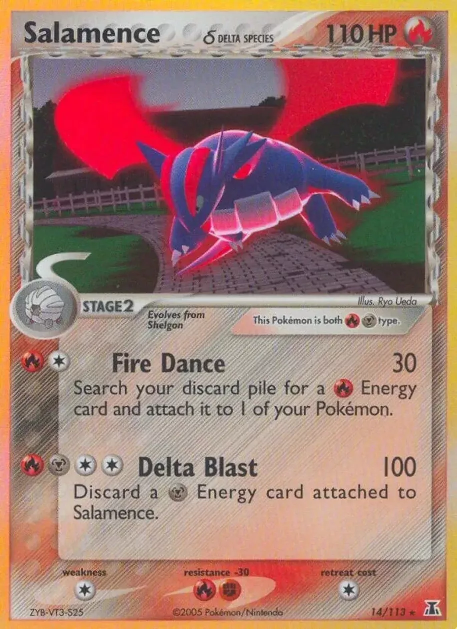 Pokemon TCG - 1x MP (Holofoil) Salamence (Delta Specie) - Delta Species (14/113)