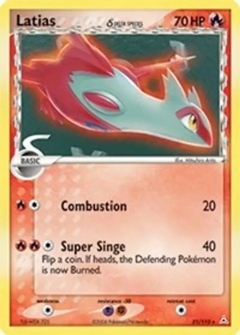 Pokemon TCG - 1x MP Latias (Delta Species) - Holon Phantoms (HP 21/110) x1
