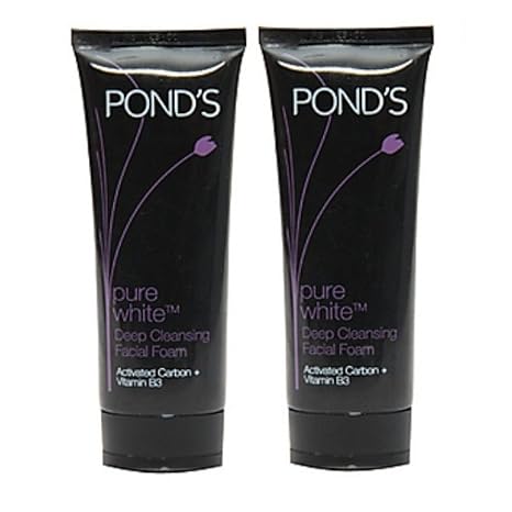 Pond's Pure White Anti Pollution with Purity Face Wash, 100g (Pack of 2)