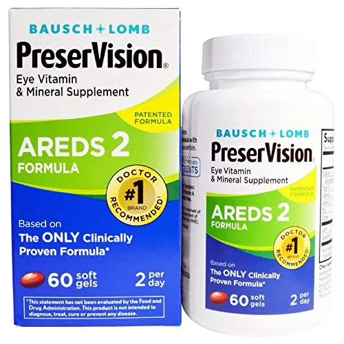 PreserVision Eye Vitamin and Mineral Supplement, Areds 2 Formula, 60 Count