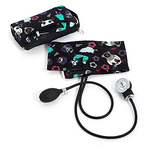 Prestige Medical Premium Aneroid Sphygmomanometer with Carry Case, Woodsy Animals Black