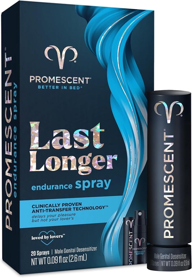 Promescent Desensitizing Delay Spray for Men Clinically Proven to Help You Last Longer