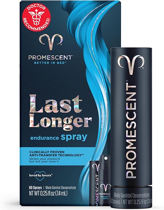 Promescent Desensitizing Delay Spray for Men Clinically Proven to Help You Last Longer in Bed - Better Maximized Sensation + Prolonged Climax for Him,7.4ml