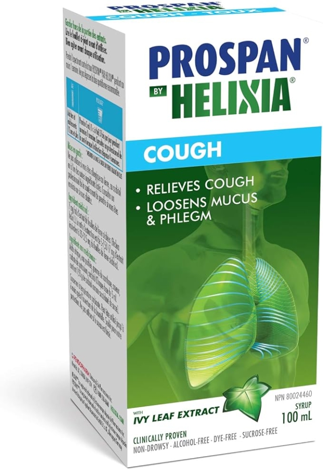 Prospan 100mL By Helixia - Ivy Leaf Extract - Relieves Cough, Loosens Mucus & Phlegm