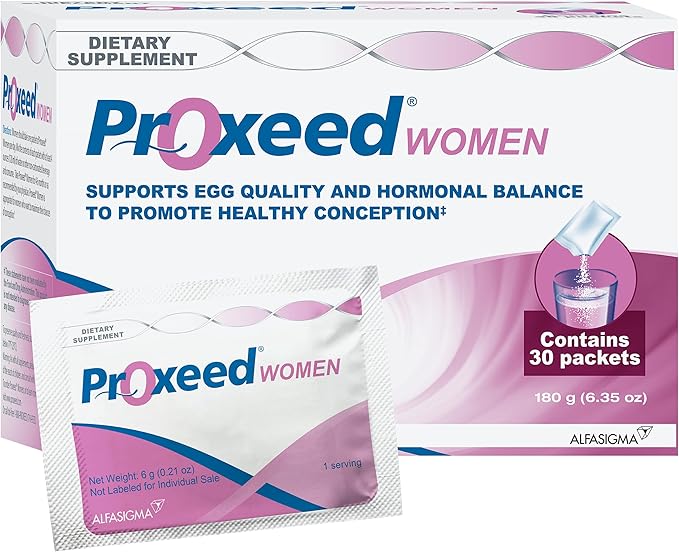 Proxeed Women Fertility Supplement | Contains Folic Acid & Other Essential Vitamins & Nutrients | Supports Healthy Conception, Ovulation, Fertilization, & Egg Quality | 30 Packets (30-Day Supply)