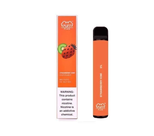 puff plus strawberry kiwi disposable vape pen
