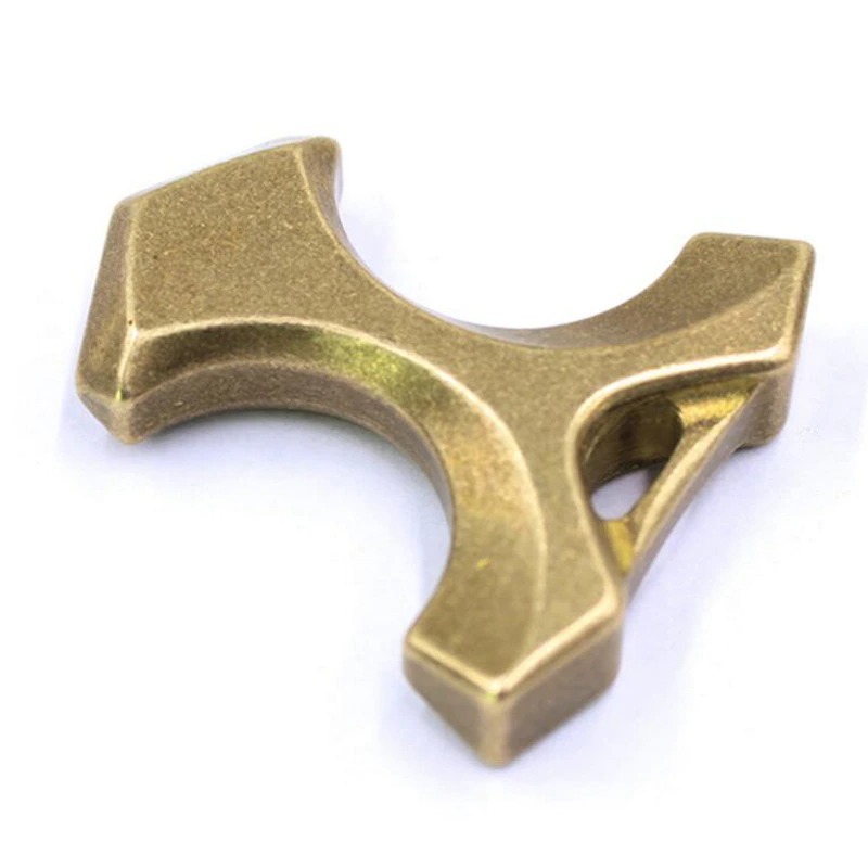 Pure copper solid EDC multi-purpose tool, self-defense tool DIY keychain pendant brass personality with window breaker