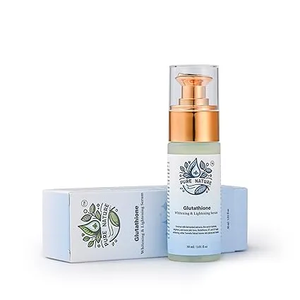 Pure Nature Glutathione Skin Whitening Face Serum for Even Tone Glass Skin