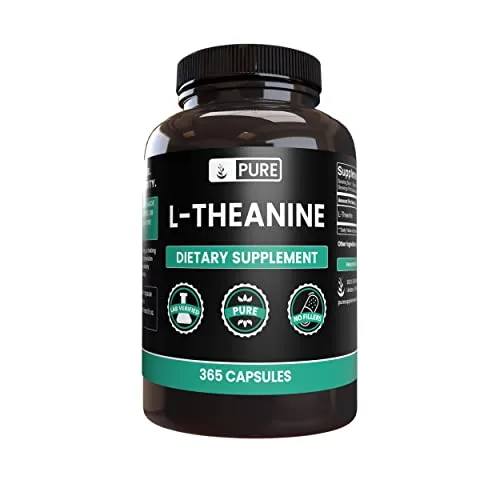 Pure Original Ingredients L-Theanine (365 Capsules) Amino Acid, No Magnesium or Rice Filler, Lab Verified