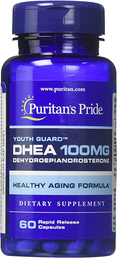 Puritans Pride DHEA* 100 Mg,Healthy Aging Formula, 60 Count