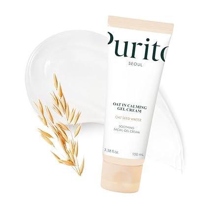 PURITO Oat-in Calming Gel Cream 100 ml / 3.38 fl. oz. vegan, facial cream, moisture cream for face, natural ingredients