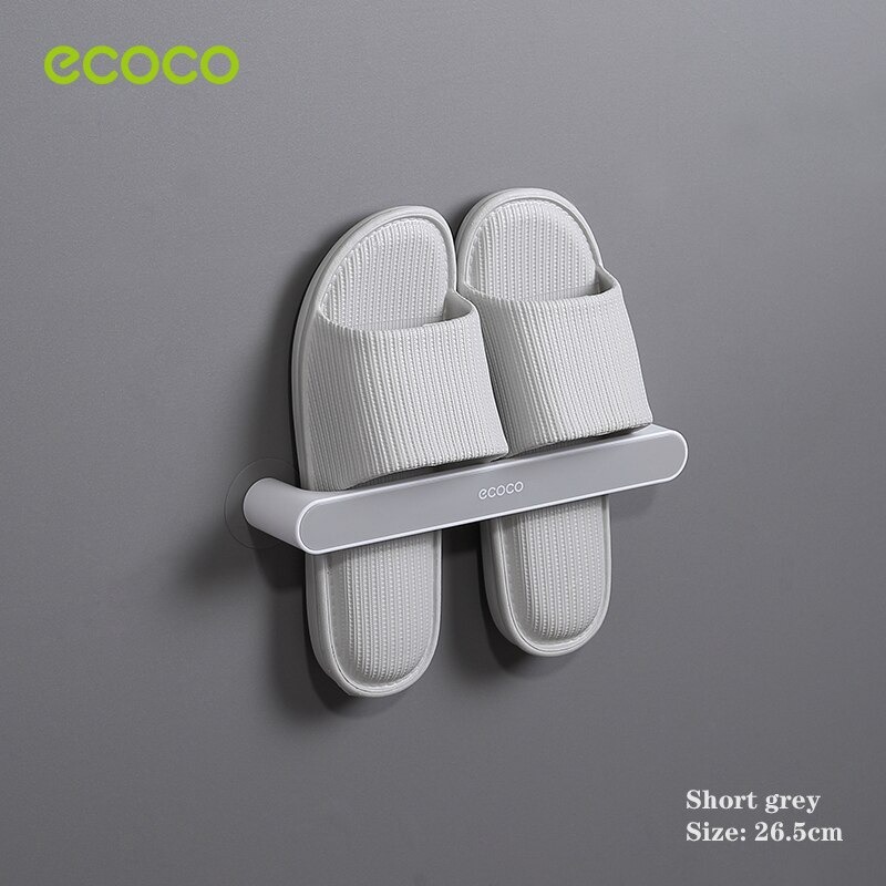 QDRR Bathroom slipper rack wall hanging type wall toilet shoes storage artifact toilet hole free shoe rack storage rack #0832