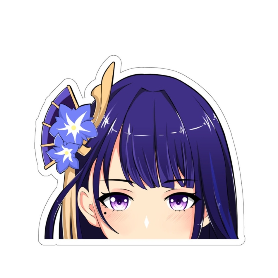 Raiden Shogun Genshin Impact,Shogun Raiden, Raiden Genshin,Genshin Impact Stickers,Paaker Genshin, Kiss-Cut Stickers