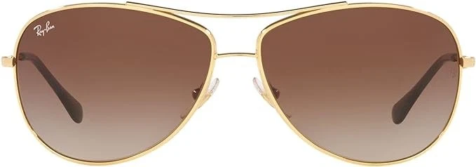 RAY-BAN RB3293 Metal Aviator Sunglasses GRADIENT DARK BROWN LENS / GOLD FRAME