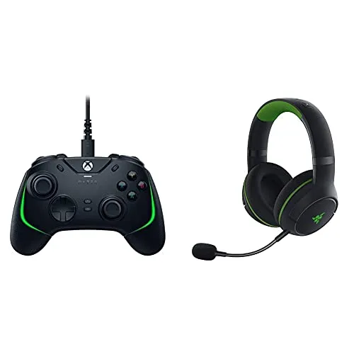 Razer Wolverine V2 Chroma Wired Gaming Controller + Kaira Pro Wireless Gaming Headset Bundle for Xbox Series X|S, Xbox One, PC
