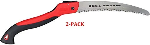 RazorTOOTH Folding Pruning Saw, 10 Inch Curved Blade, RS 7265D (10 Inch, 2-Pack)