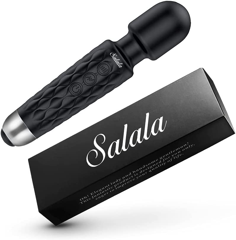 Rechargeable Personal Massager- Premium with 8 Speeds 20 Patterns-Cordless Quiet and Handheld-Super Waterproof and Durable,Can Relieve Muscle Soreness and Exercise Recovery