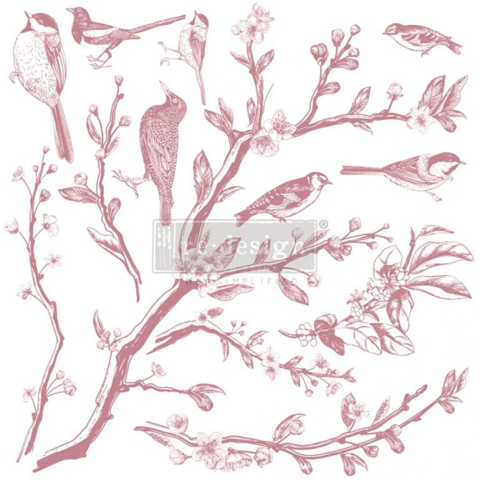 ReDesign decor clear cling stamp Springtime, prima, stencils, redesign with prima, furniture transfers, ink pad, decor stamps, stamps