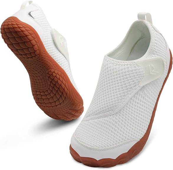 relxfeet Walking Shoes Women Men Wide Diabetic Shoes Adjustable Barefoot Shoes Zero Drop Lightweight Sneakers for Edema Swollen Feet Size 4-13