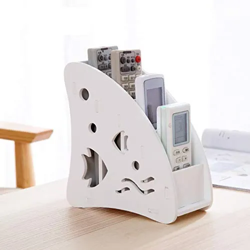 Remote Control Holder Organizer Caddy, Desktop Office Supplies Organizers, with 4 Compartments