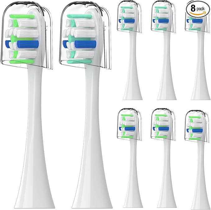 Replacement Toothbrush Heads for Philips Sonicare Replacement Heads, Electric Replacement Brush Head Compatible with Phillips Sonicare Electric Toothbrushes, 8 Pack