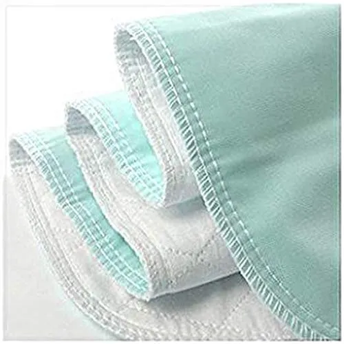 Reusable Washable Bed Pads for Incontinence ï¿½ Pack of 4 Underpads Made of Soft Cotton Polyester Blend with Leakproof Vintex Backing (34ï¿½ x 36ï¿½ Each)