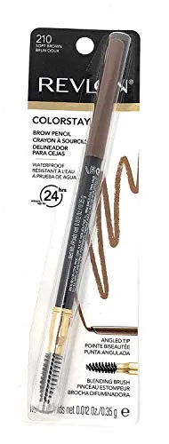 Revlon Colorstay Brow Pencil, 210 Soft Brown (Pack of 2)