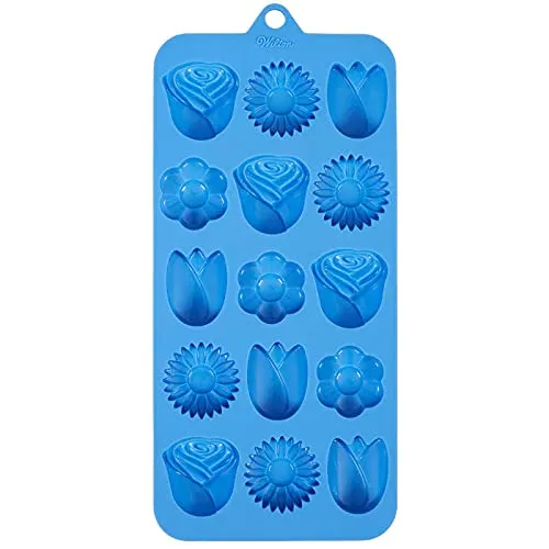 Rose / Flower Silicone Candy Mold, 15 Cavities