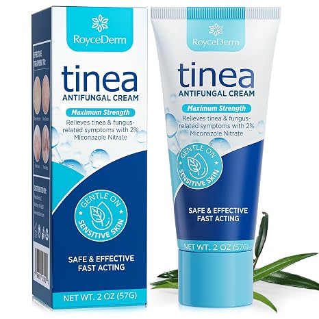 Roycederm Tinea Versicolor Treatment, Athletes Foot Treatment, Ringworm Treatment for Humans, for Tinea Versicolor & Pedis,Fast Healing Anti Fungal Skin Cream - Multi-Functional