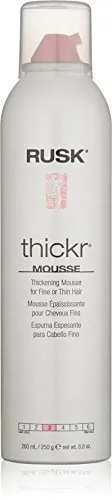 RUSK Designer Collection Thicker Thickening Mousse for Fine or Thin Hair, 8.8 Oz, Thickening Mousse that Provides Body, Texture, and Hold Without Buildup