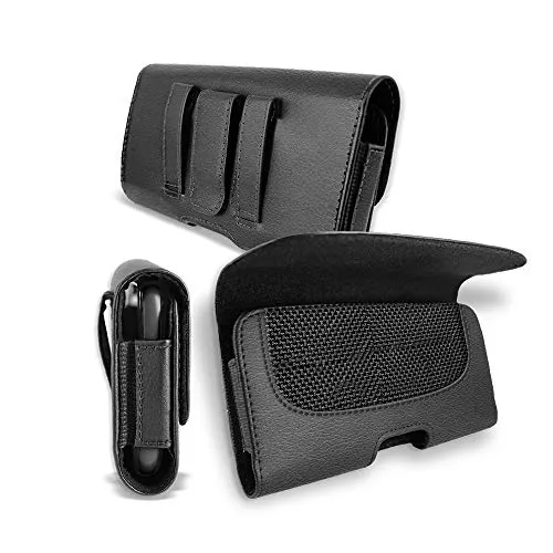 Samsung Galaxy A21 / A11 / A71 Leather Pouch Case, [XL] Fit PU Leather Pouch [Holster] Clip case for Samsung Galaxy A21/A11/A71 (fits The Phone with Defender case on/Otter Box on)