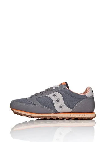 Saucony mens Jazz Low Pro Vegan Sneaker, Charcoal/Orange, 9.5 M US