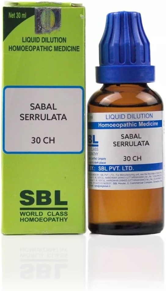 SBL Homeopathic Sabal Serrulata 30 CH Dilution (30ml)