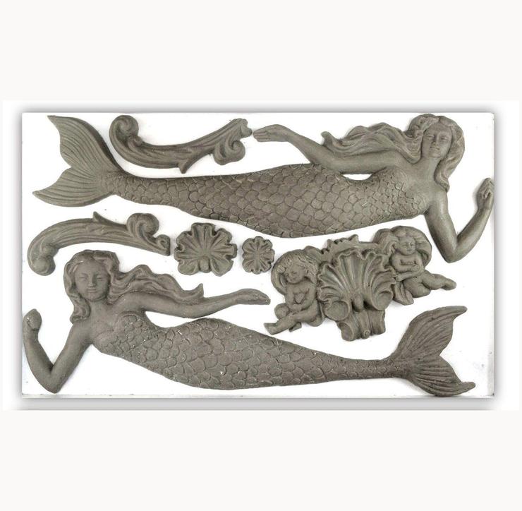 Sea Sisters Decor Mould by IOD  Iron Orchid Designs