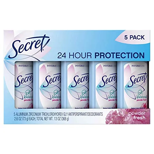 Secret Invisible Solid Deodorant, Powder Fresh (2.6 oz, 5 pk.)