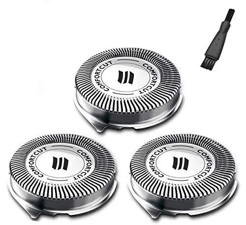 SH30 Replacement Heads for Philips Series 3000, 2000, 1000 Click and Style with Sharp Blade, Easy Cut & Replace, 3 - Pack